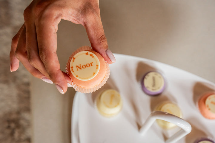 Geboorte macarons pastelkleuren - met naam GeboorteMacarons