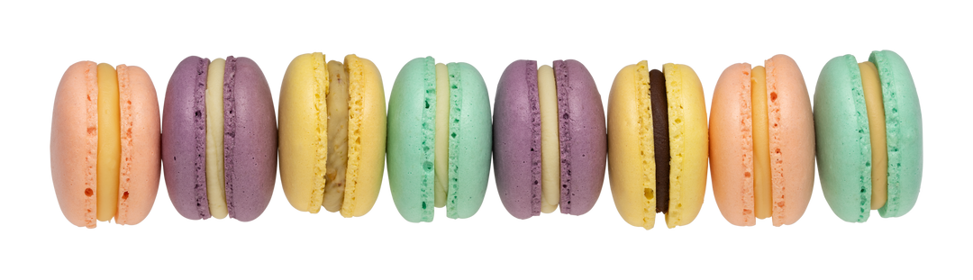 Geboorte macarons pastelkleuren - met naam GeboorteMacarons