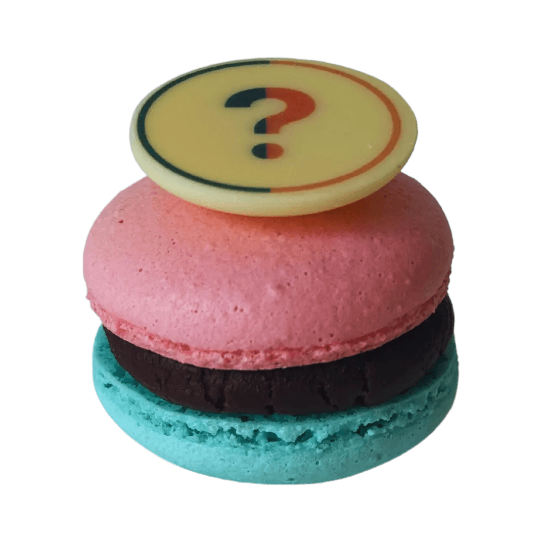 Gender reveal macarons - GeboorteMacarons