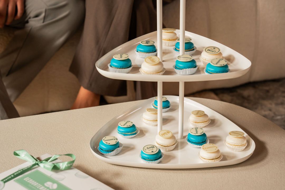Geboorte macarons It's a Boy - 12 stuks GeboorteMacarons