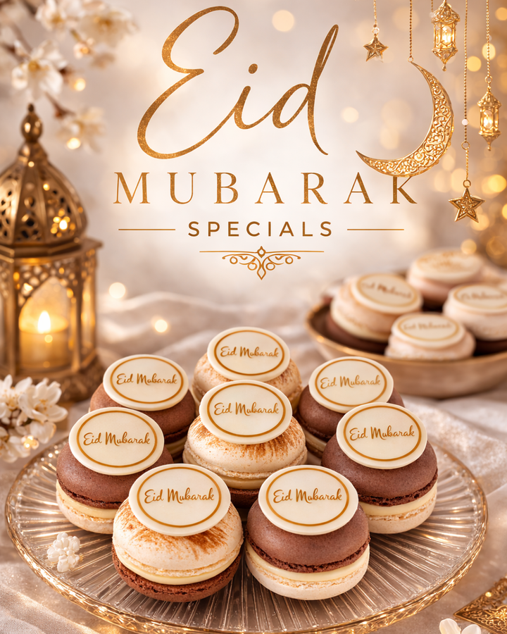 Eid Mubarak Macarons - 12 stuks Geboortemacarons