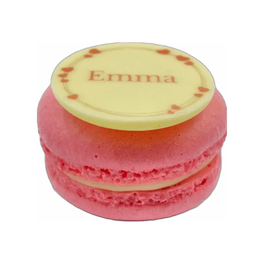 Geboorte macarons Meisje/Roze met Naam - GeboorteMacarons