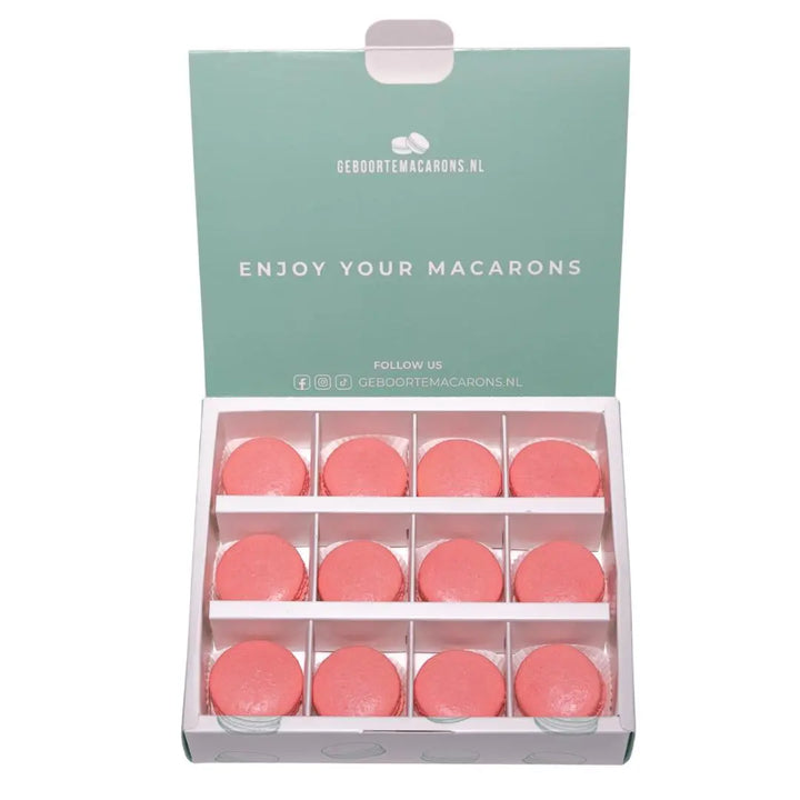 Geboorte macarons Meisje/ Roze GeboorteMacarons.nl